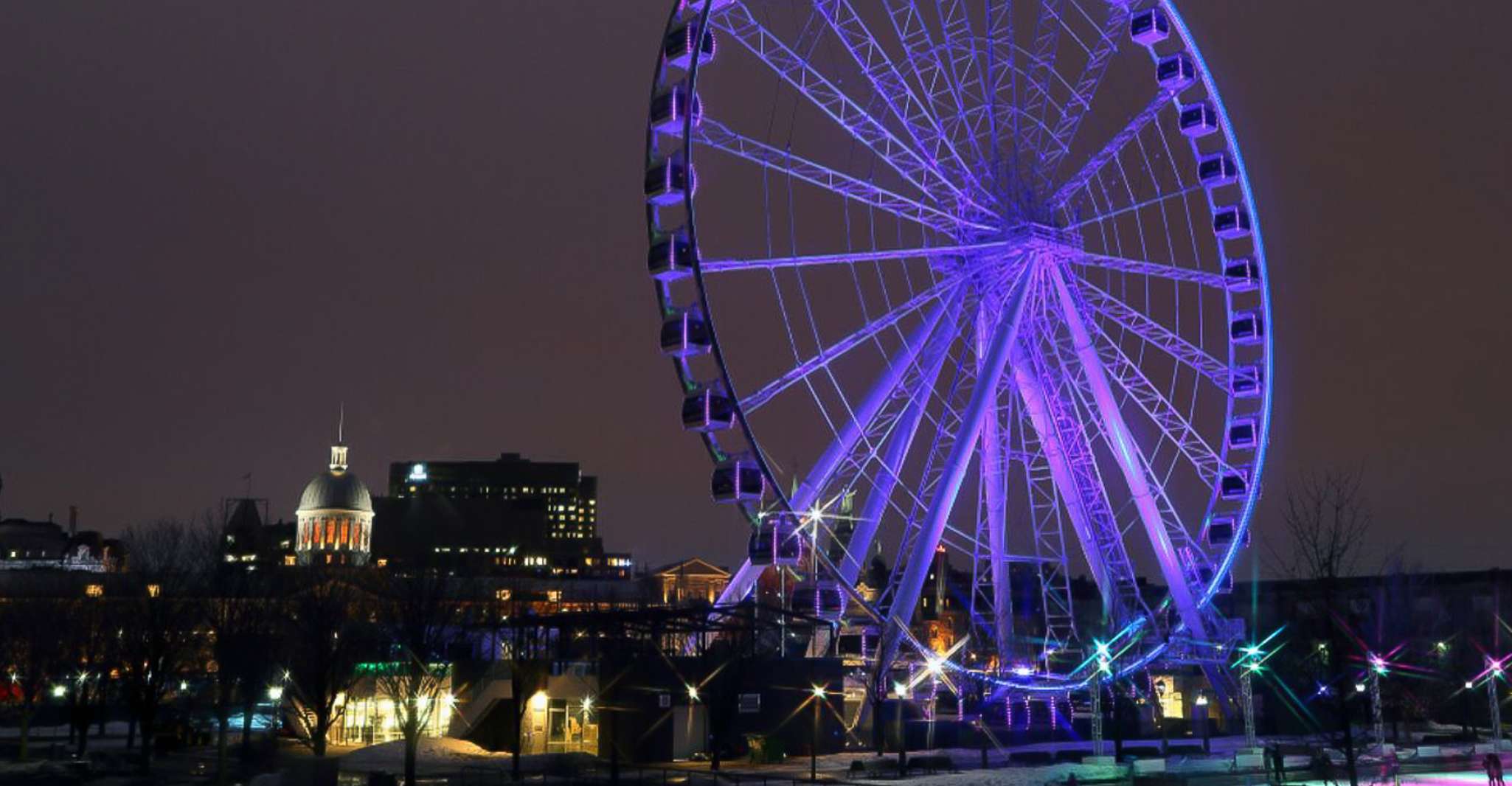 Montreal: Small Group Night Tour with La Grande Roue Entry